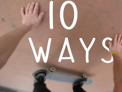 第一视角滑板教学：如何轻松学会10种滑板刹车的方式