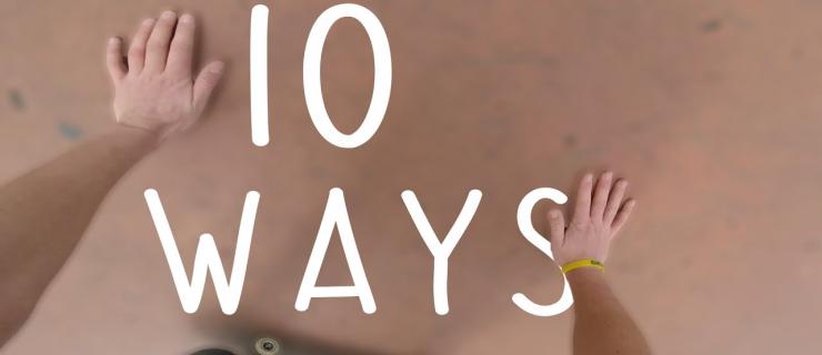 第一视角滑板教学：如何轻松学会10种滑板刹车的方式