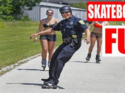 居然还有这种操作！？滑板玩得开心就好~