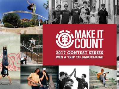 你！滑手！投票！ Element Make It Count 2017 Regional Finals！