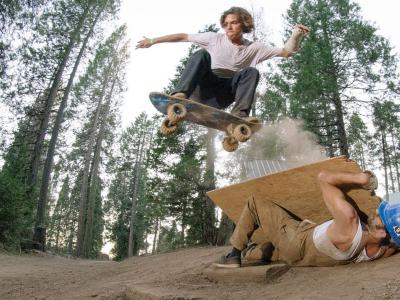 人体道具来到了滑板夏令营！