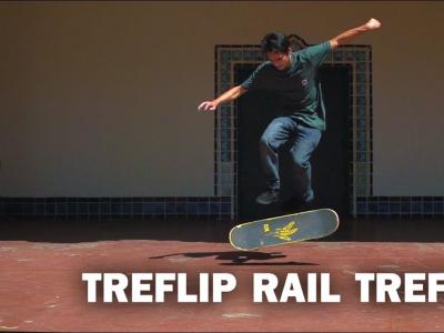 唯美滑板慢动作影片-Carlos Lastra展示Treflip Rail Treflip