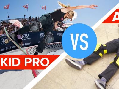 13岁美女滑手Brighton Zeuner 挑战成年AM滑手，谁比较强？！