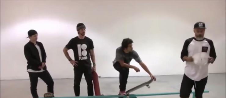 Shane Oneill, Chris Cole,P-rod三人玩杆上S.K.A.T.E