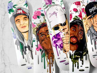 DGK X Murked 最新职业滑手独特肖像系列板面上市！