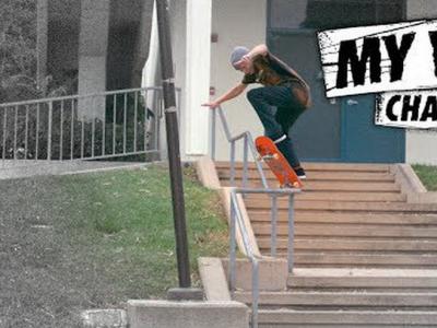 我的战争：Chase Webb多次尝试闪电杆外接Fs Boardslide