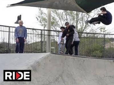Powell-Peralta滑在Santa Clarita Skatepark