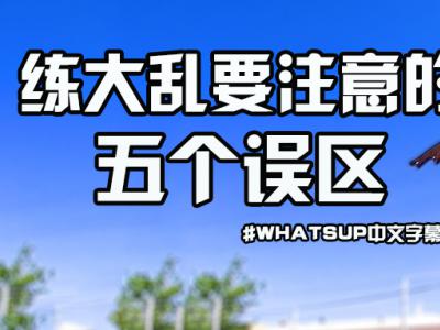 [中文字幕]超实用教学：练大乱要避免的五个误区！