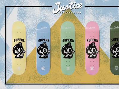 超级8帅，Justice 全新升级「Super 8」系列板面现已上市！