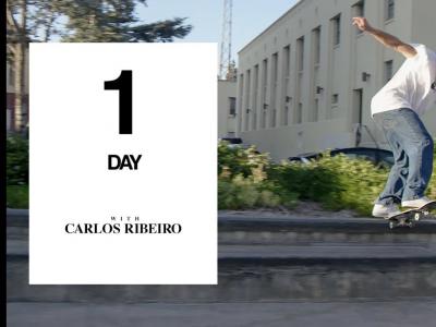 和Carlos Ribeiro滑在L.A.街头